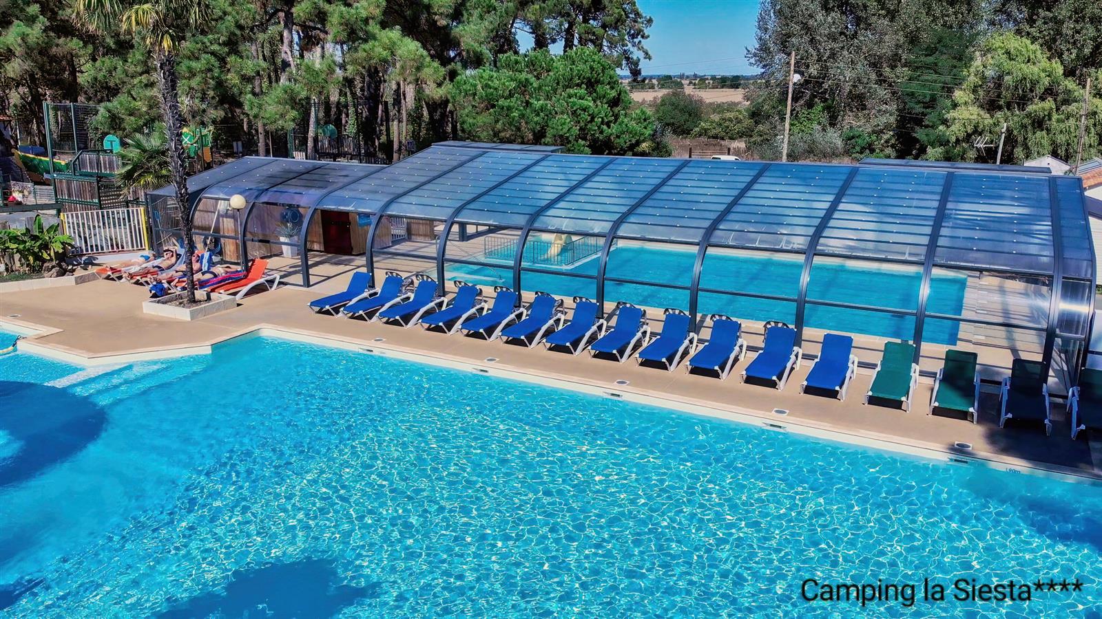  Camping piscina cubierta La Faute Sur Mer - Camping La Siesta | La Faute sur Mer