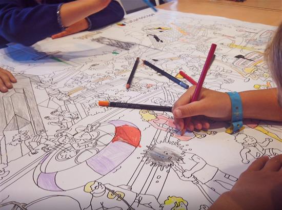 Kids activities, drawing, la Siesta camp La Tranche sur Mer - Campsite La Siesta | La Faute sur Mer