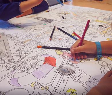 Kids activities, drawing, la Siesta camp La Tranche sur Mer - Campsite La Siesta | La Faute sur Mer