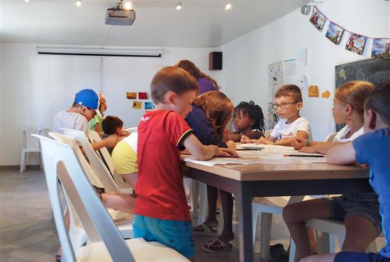 Kids activities, drawing, la Siesta camp La Tranche sur Mer - Camping La Siesta | La Faute sur Mer